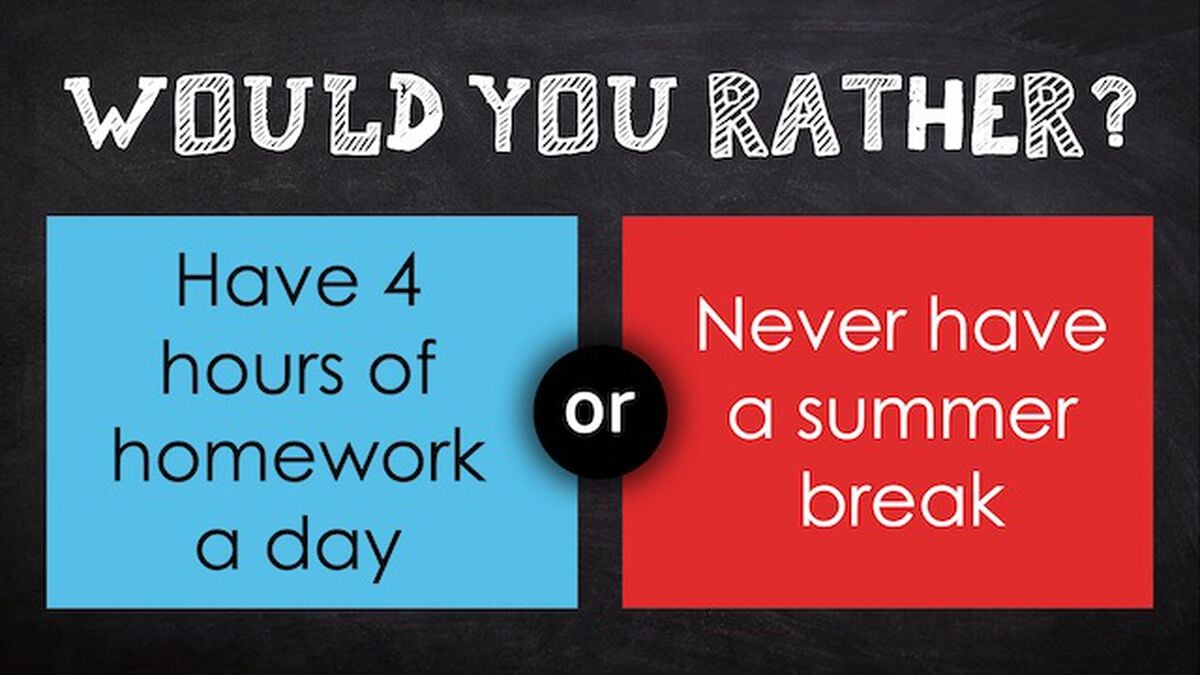 Would You Rather - New School Year image number null